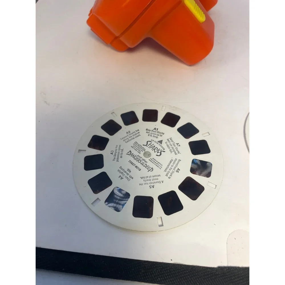 Vtg. Lighted 3-D View Master Antique 3D View-Master  L244 Tyco Toys + REELS
